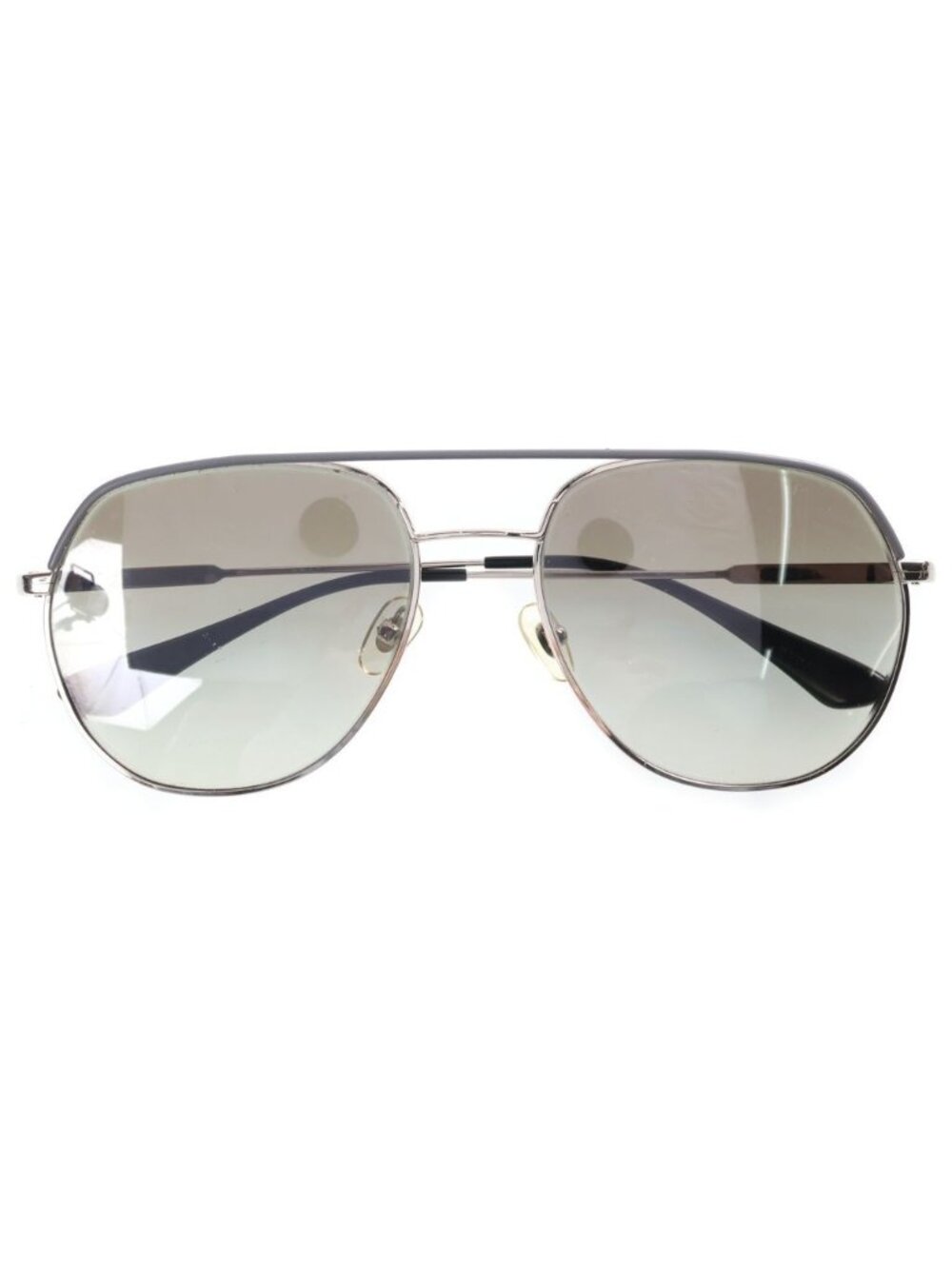 Prada Pilot Sunglasses Eyewear Color Lens Metal Frame Silver Gray